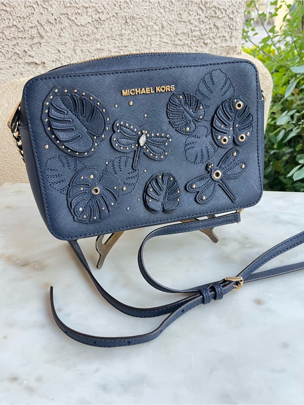 Michael Kors navy crossbody